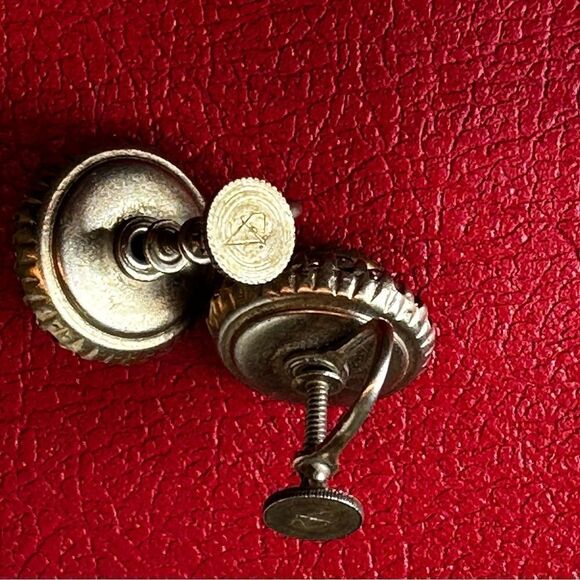 Vintage Vargas Rhinestone Screw Back Earrings vintage rhinestone earring regency - Picture 10 of 14